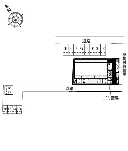 ★手数料０円★川西市萩原　月極駐車場（LP）